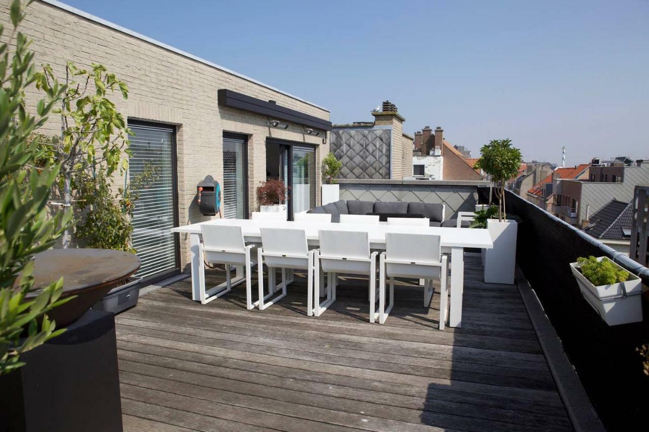 Modern Appartement Centrum Oostende Met Enorm Dakterras Kültér fotó